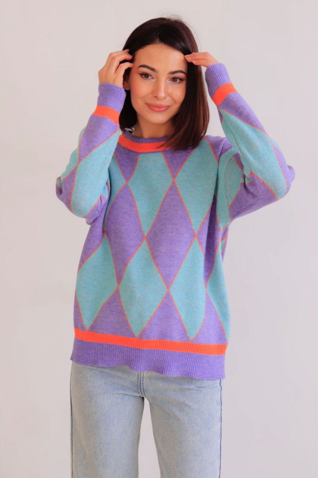 Martichelli Джемпер с ромбами  фото 3