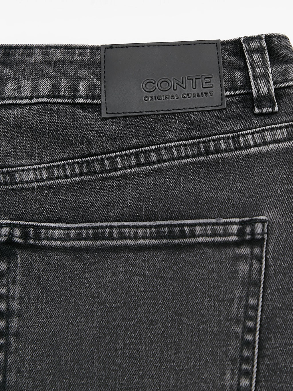 CONTE CON-756 Чёрные джинсовые шорты из eco-friendly денима с бахромой black - Conte elegant фото 9