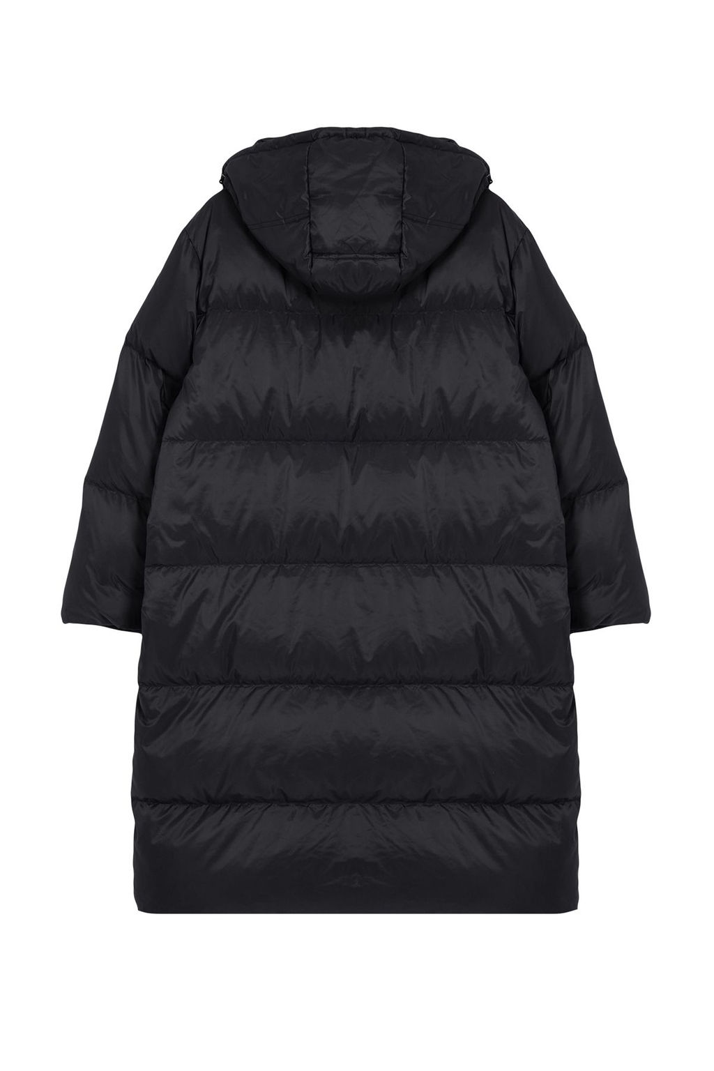 Siyah Oversize Kaz Tuylu Su Iticili Uzun Sisme Mont TWOAW25MO00103 - Trendyolmilla фото 7