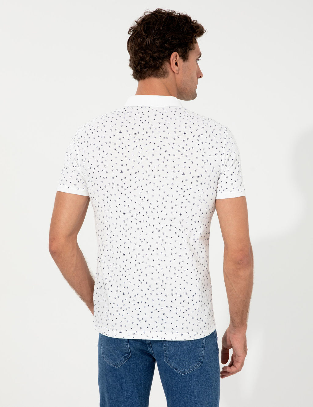 Beyaz Polo Yaka T-Shirt