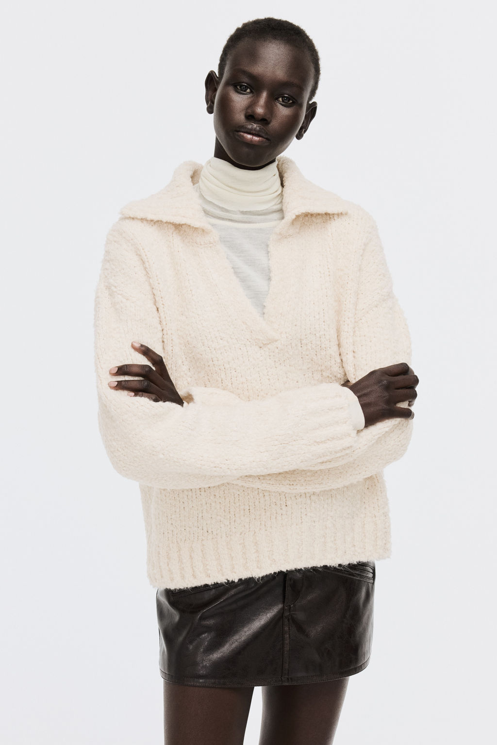 Jersey oversize con cuello - H&m фото 7