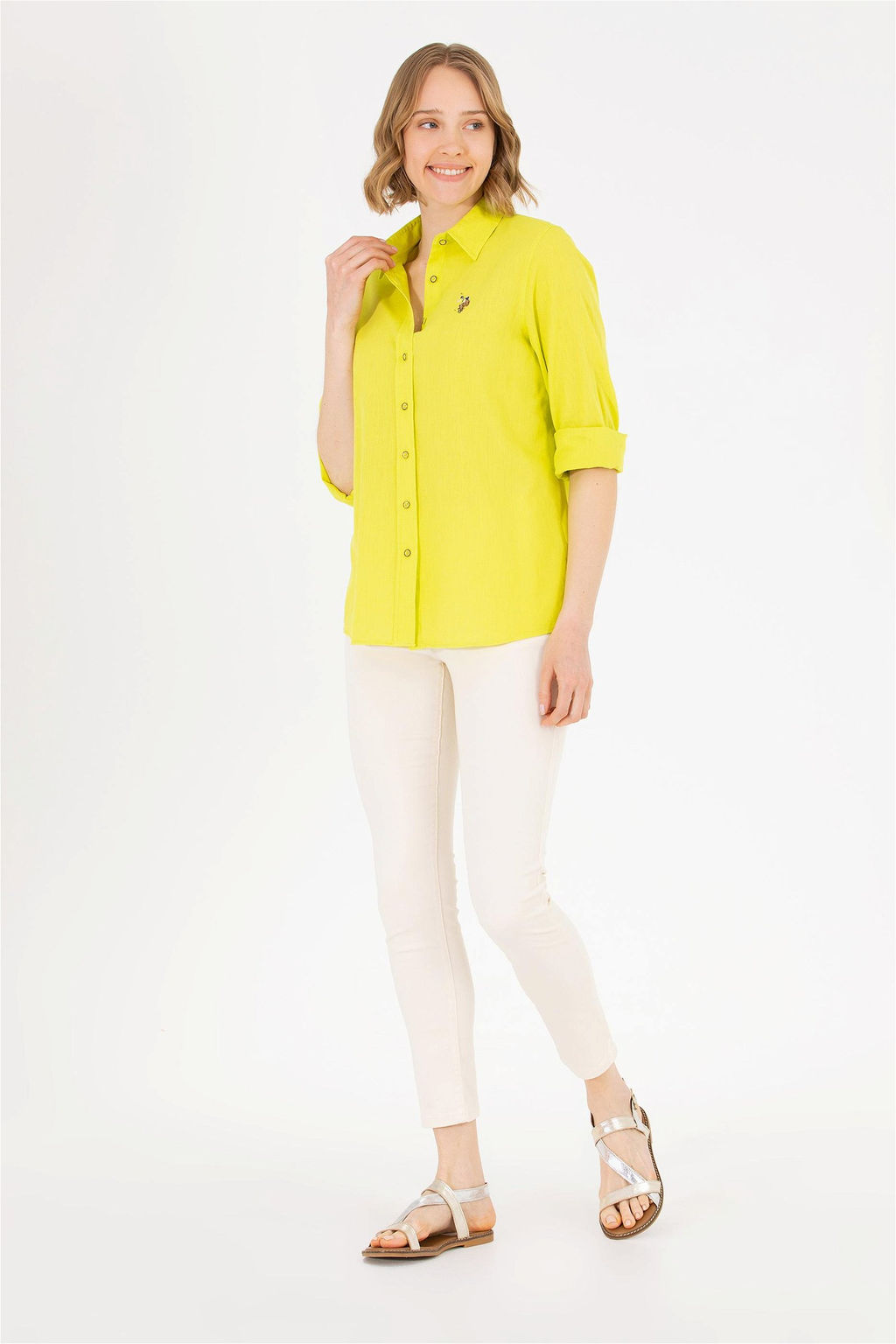 U. S. Polo Assn Женские кремовые брюки - U.s. polo assn фото 10