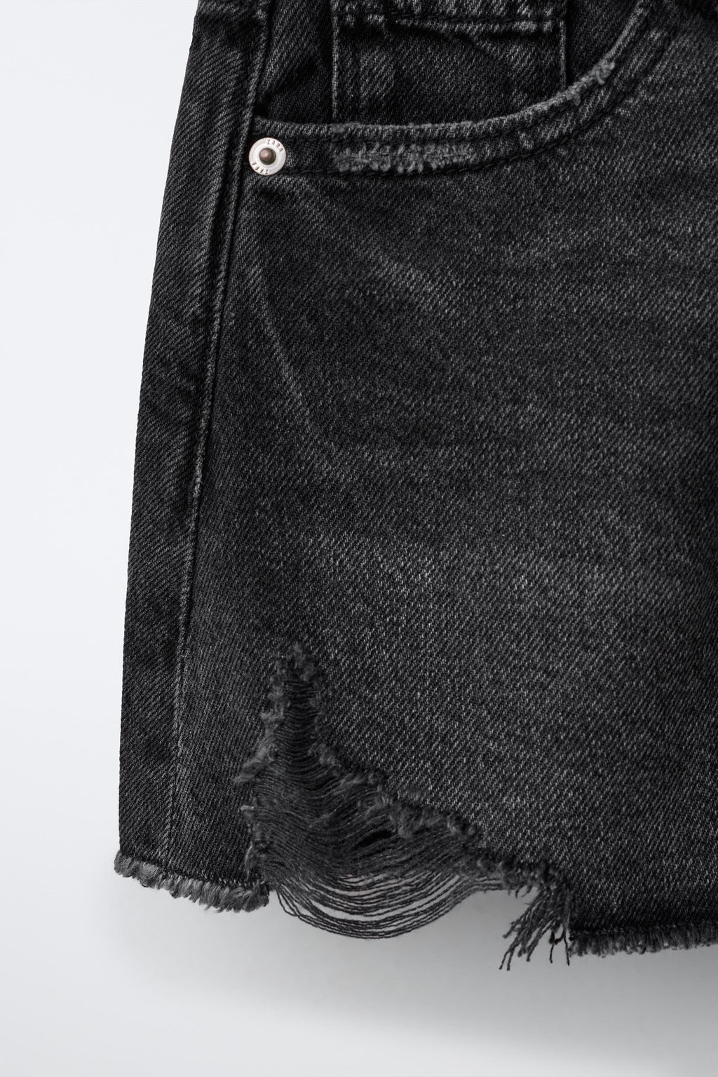 FALDA DENIM ROTOS / Negro - Zara фото 4