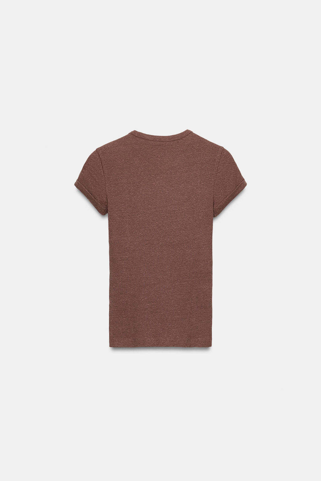 CAMISETA R?STICA CON LINO / Rosa tiza - Zara фото 5