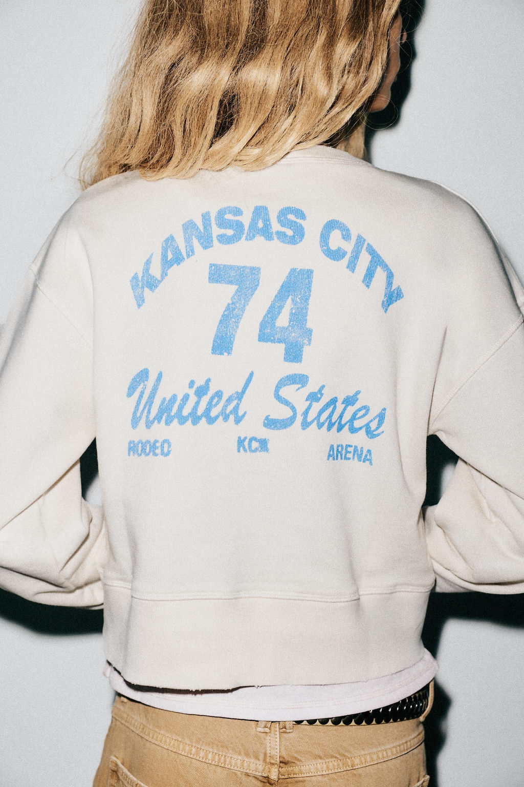 SLOGAN CROP SWEATSHIRT - Zara фото 12