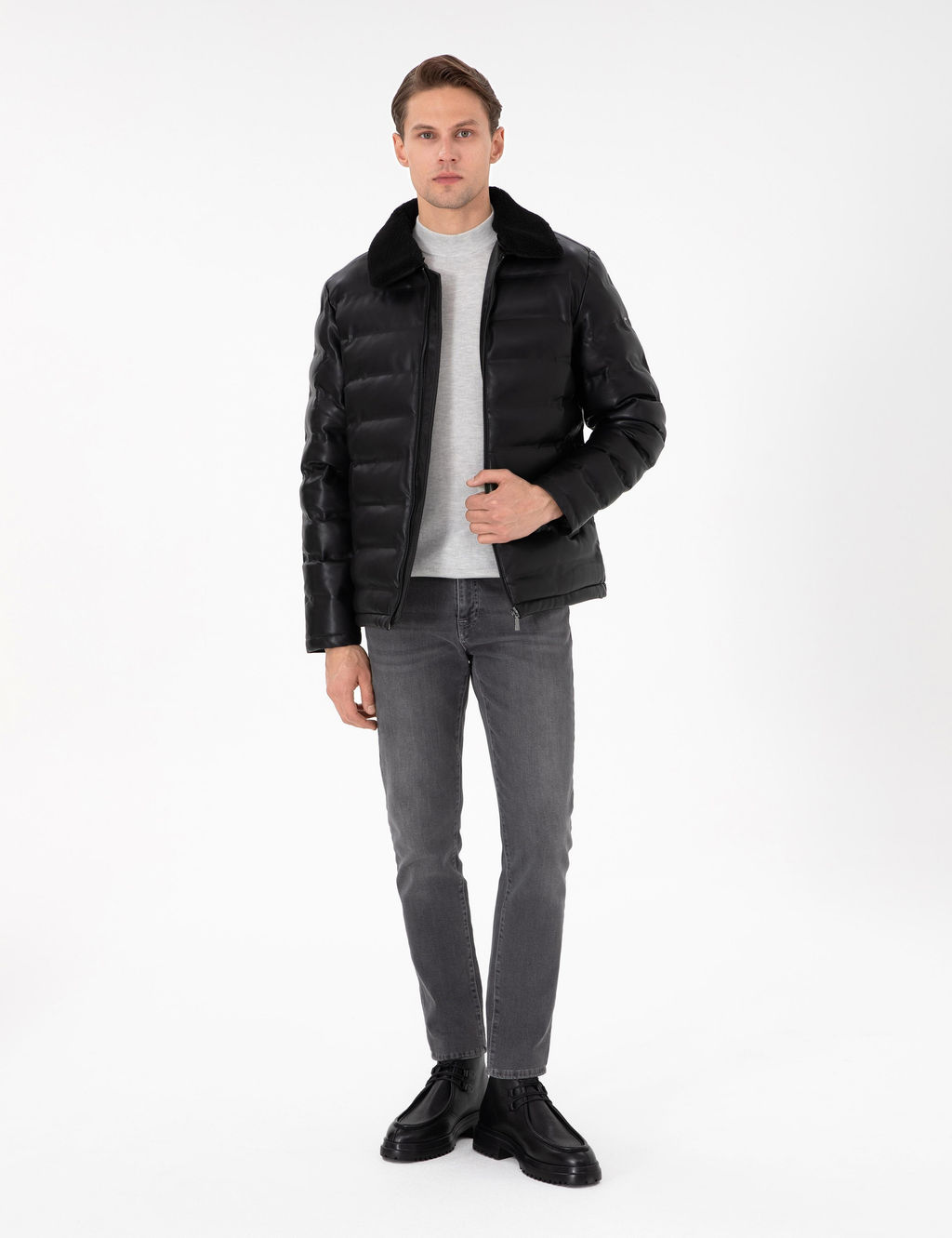 Siyah Deri Ceket - Pierre cardin фото 4