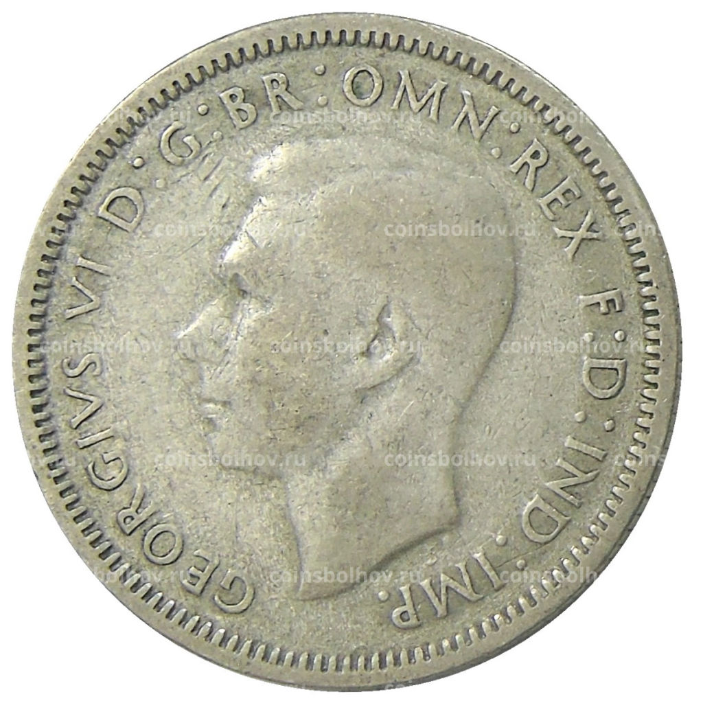 Монета 1 шиллинг 1946 года Австралия