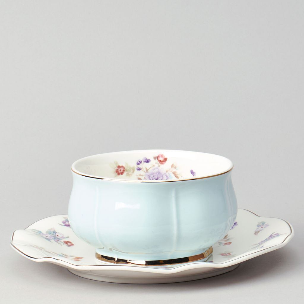 НАБОР ДЛЯ ЗАВТРАКА LEFARD ВРЕМЕНА ГОДА 2 ПР. 440 МЛ ГОЛУБОЙ  фото 3