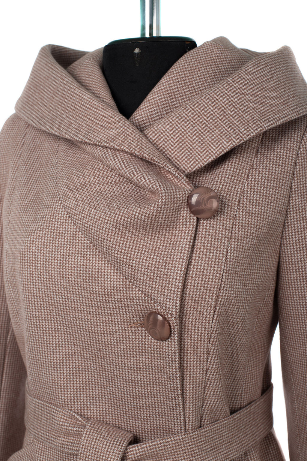 01-10733 Пальто женское демисезонное (пояс)