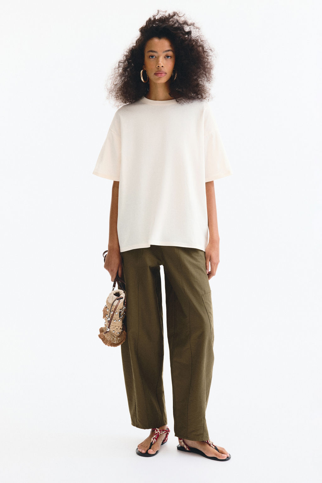 Camiseta oversize estampada - H&m фото 6