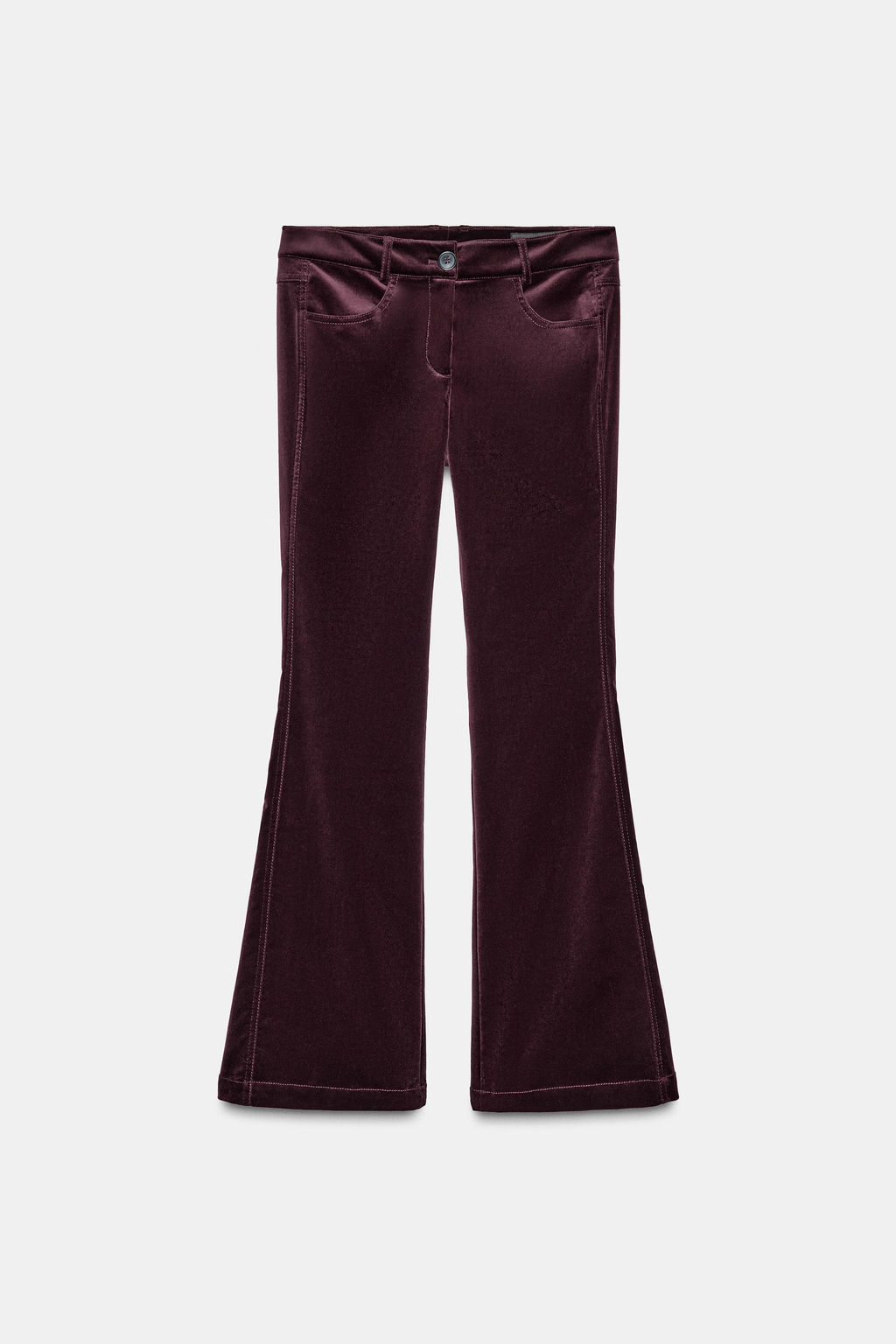 FLARE VELVET TROUSERS ZW COLLECTION - Zara фото 6