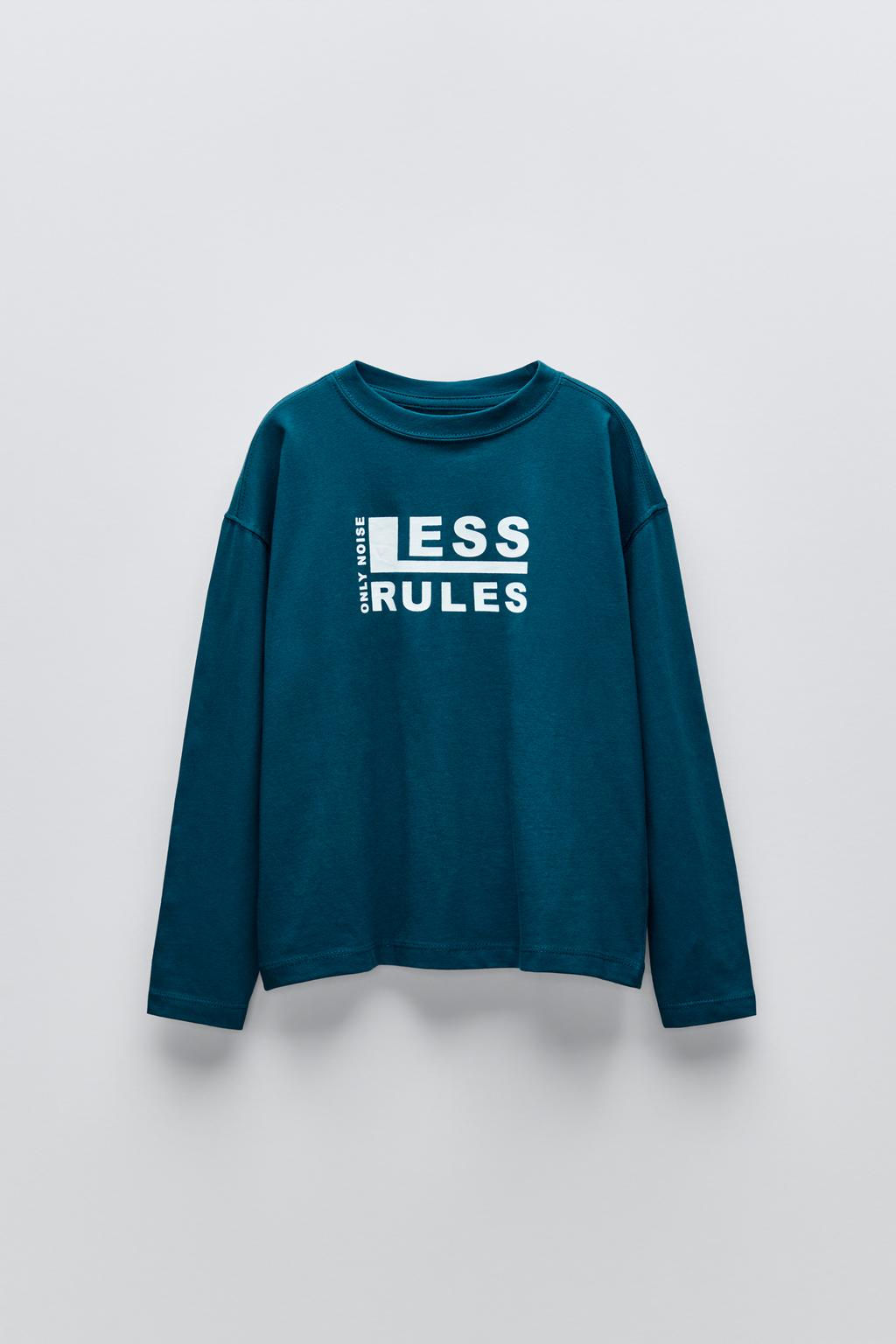 T-SHIRT WITH SLOGAN - Zara фото 4