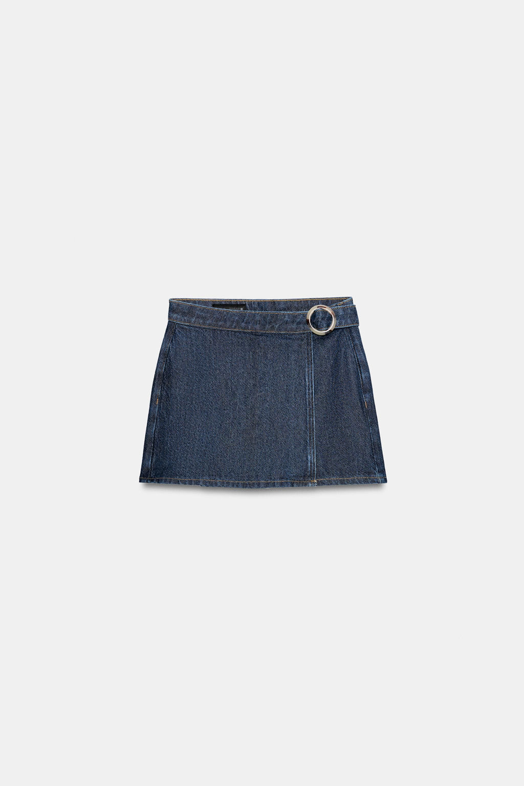 FALDA PANTAL?N Z1975 CRUZADA DENIM HEBILLA / Azul - Zara фото 7