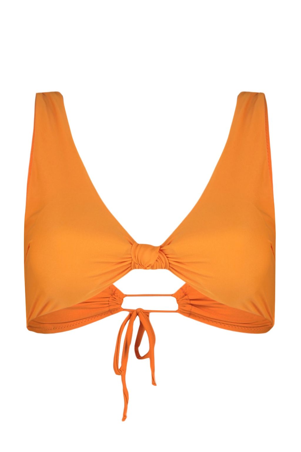 TRENDYOLMILLA Turuncu Ucgen Dugumlu Bikini Ustu TBESS23BU00018 фото 7