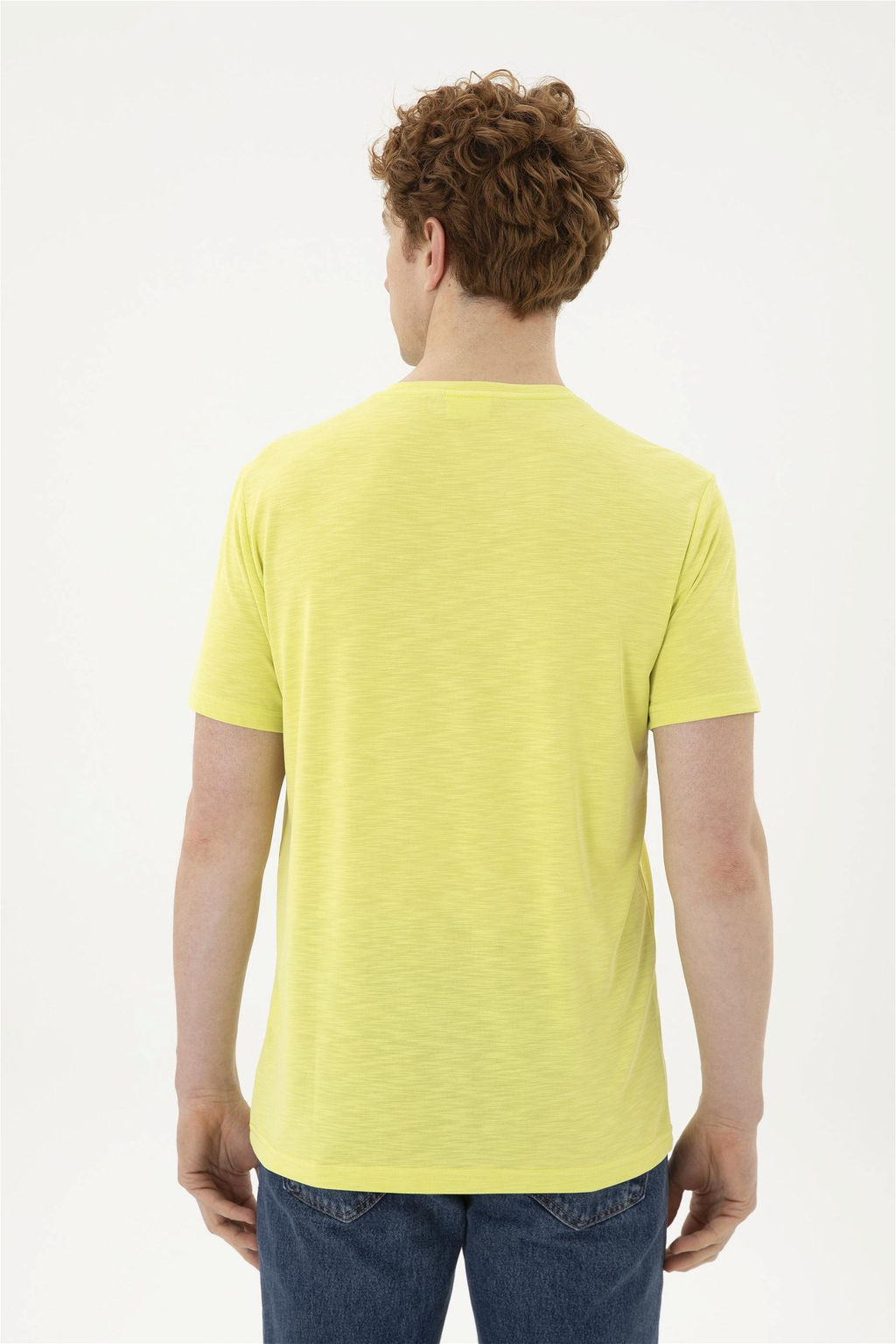 Мужская базовая футболка фисташкового цвета - U.s. polo assn фото 5