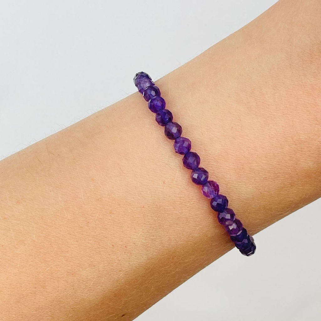 Браслет из Аметиста 16,5 см + - Радуга самоцветов фото 2