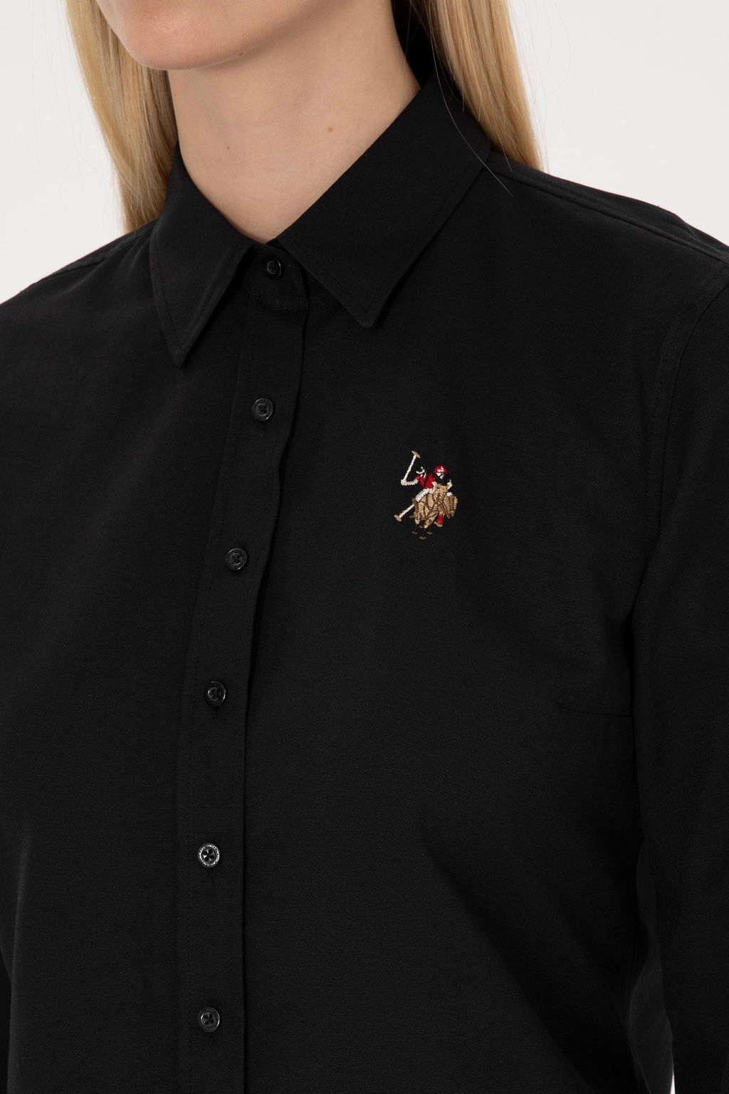 Kad_n Siyah Uzun Kollu Basic G_mlek - U.s. polo assn фото 14