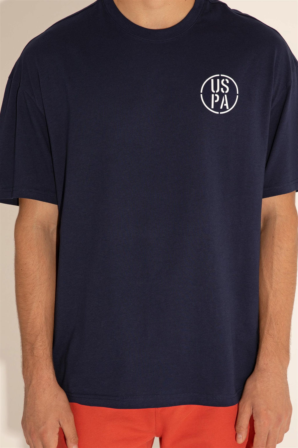 Футболка U.S. Polo Assn темно-синяя из хлопка фото 7