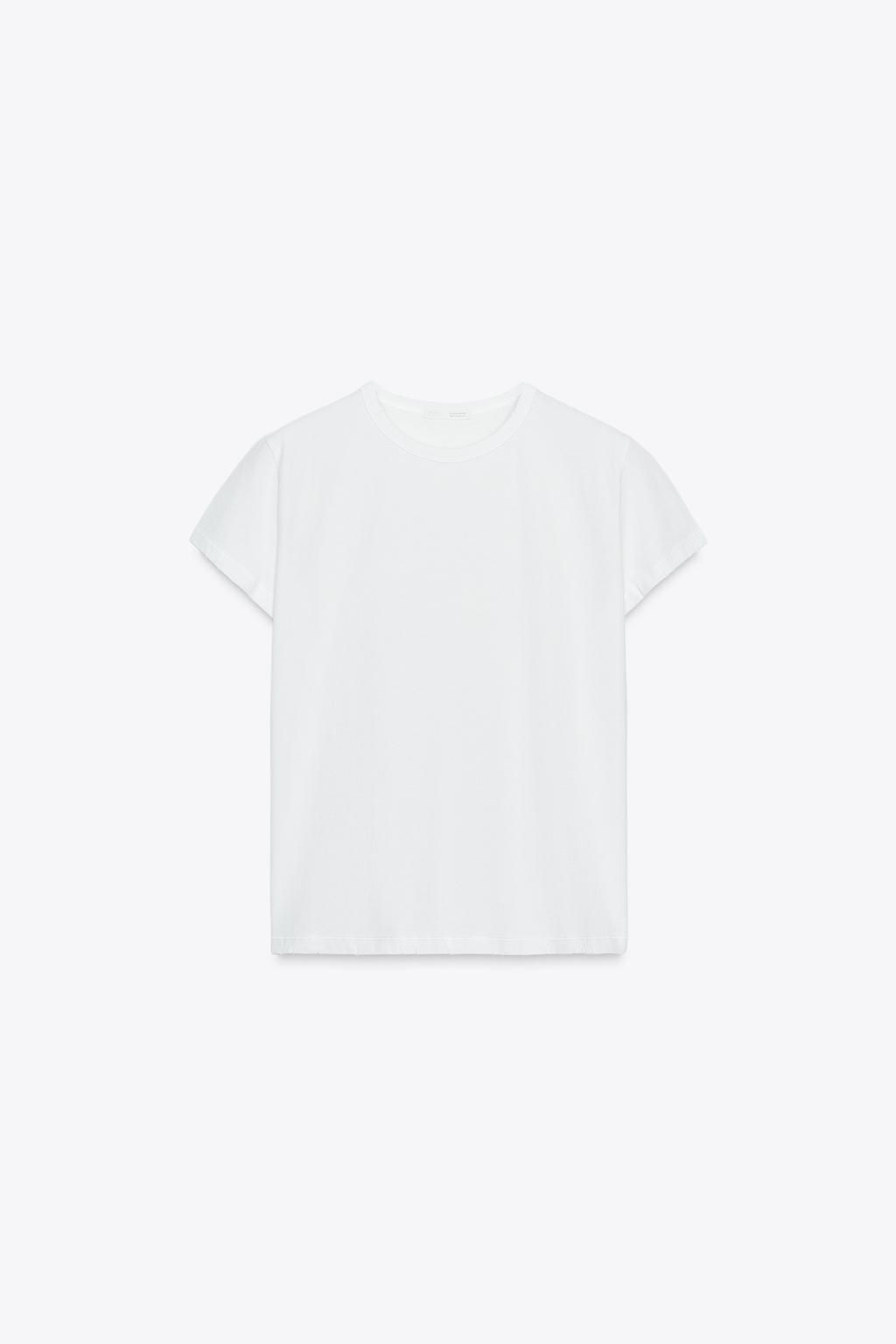 REGULAR RIPPED T-SHIRT - Zara фото 6