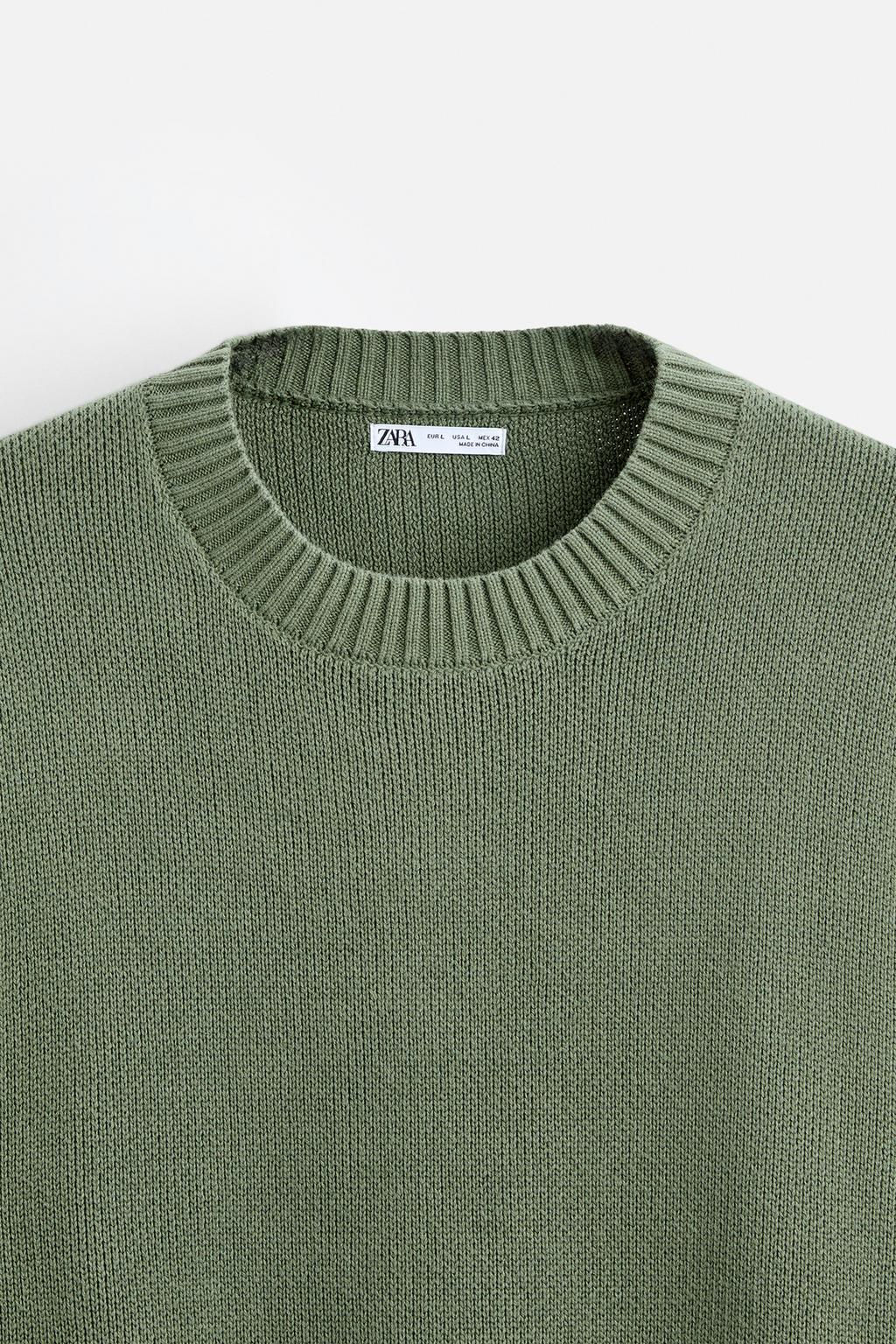 TEXTURED COTTON SWEATER - Zara фото 9