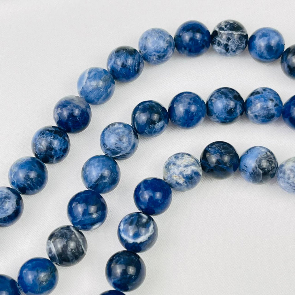 Бусины для украшений из Содалита (32 бусины) 38 см