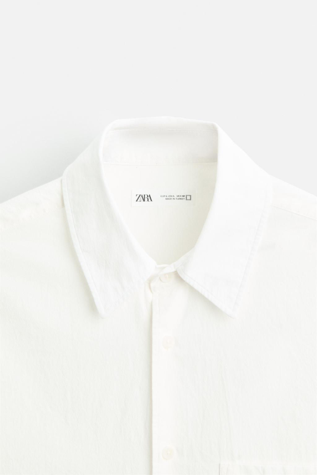 CREASED-EFFECT SHIRT - Zara фото 8
