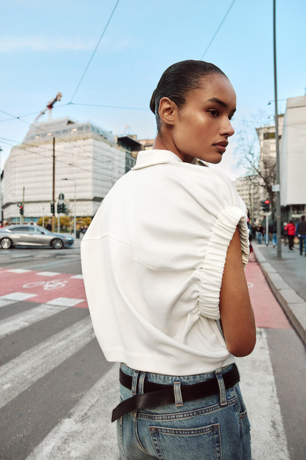 CAMISA SISA ANCHA / Crudo - Zara фото 3