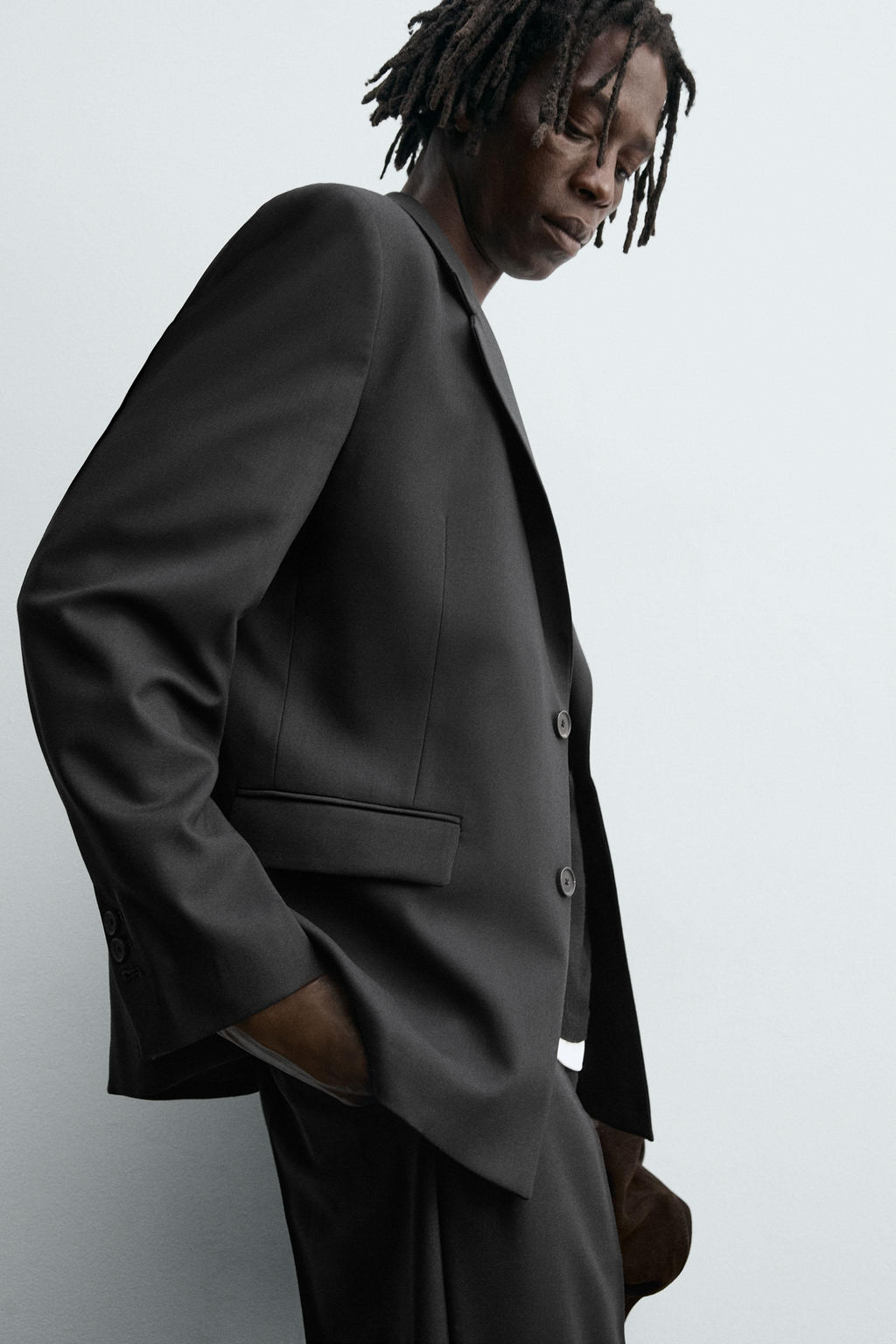 TEXTURED SUIT BLAZER - Zara фото 6