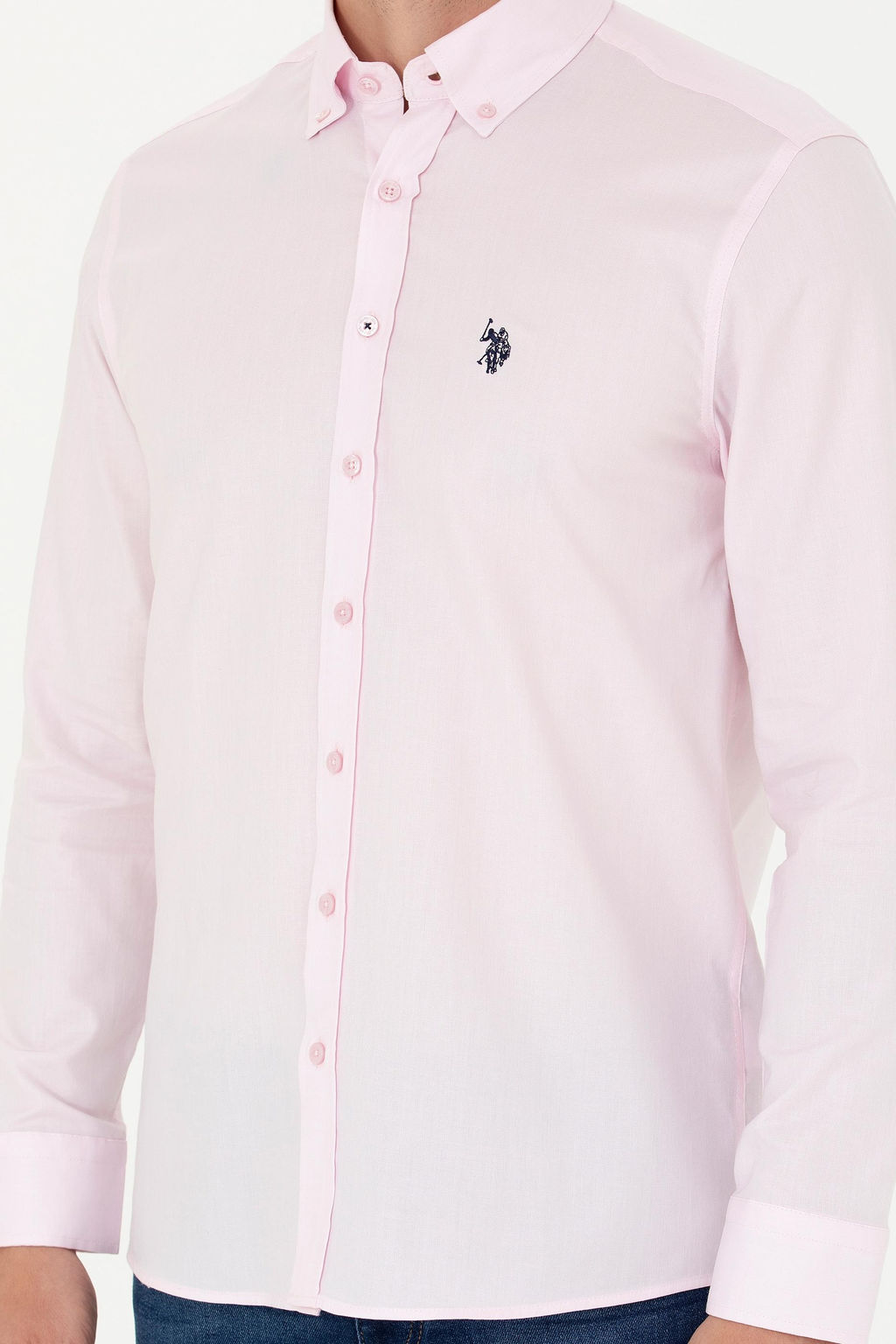 Мужская базовая рубашка с длинным рукавом Magnolia Неожиданная скидка в корзине - U.s. polo assn фото 6