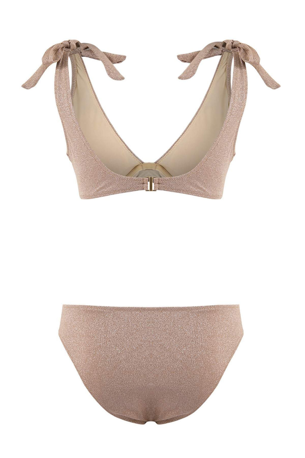 Vizon Simli Ucgen Kapl? Baglama Detayl? Yuksel Bel Regular Bikini Tak?m? TBESS26BT00033