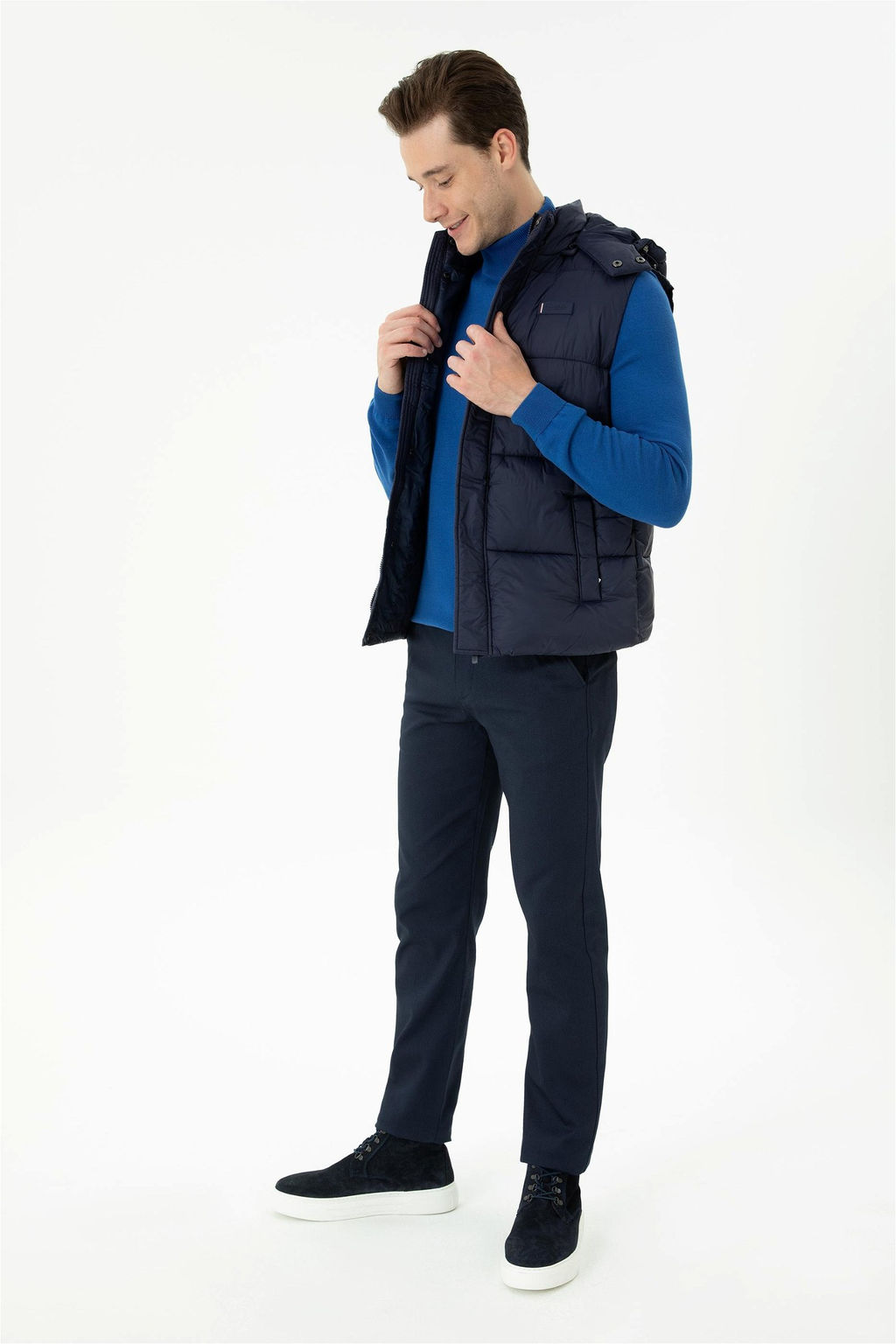 Мужской темно-синий жилет Неожиданная скидка в корзине - U.s. polo assn фото 4