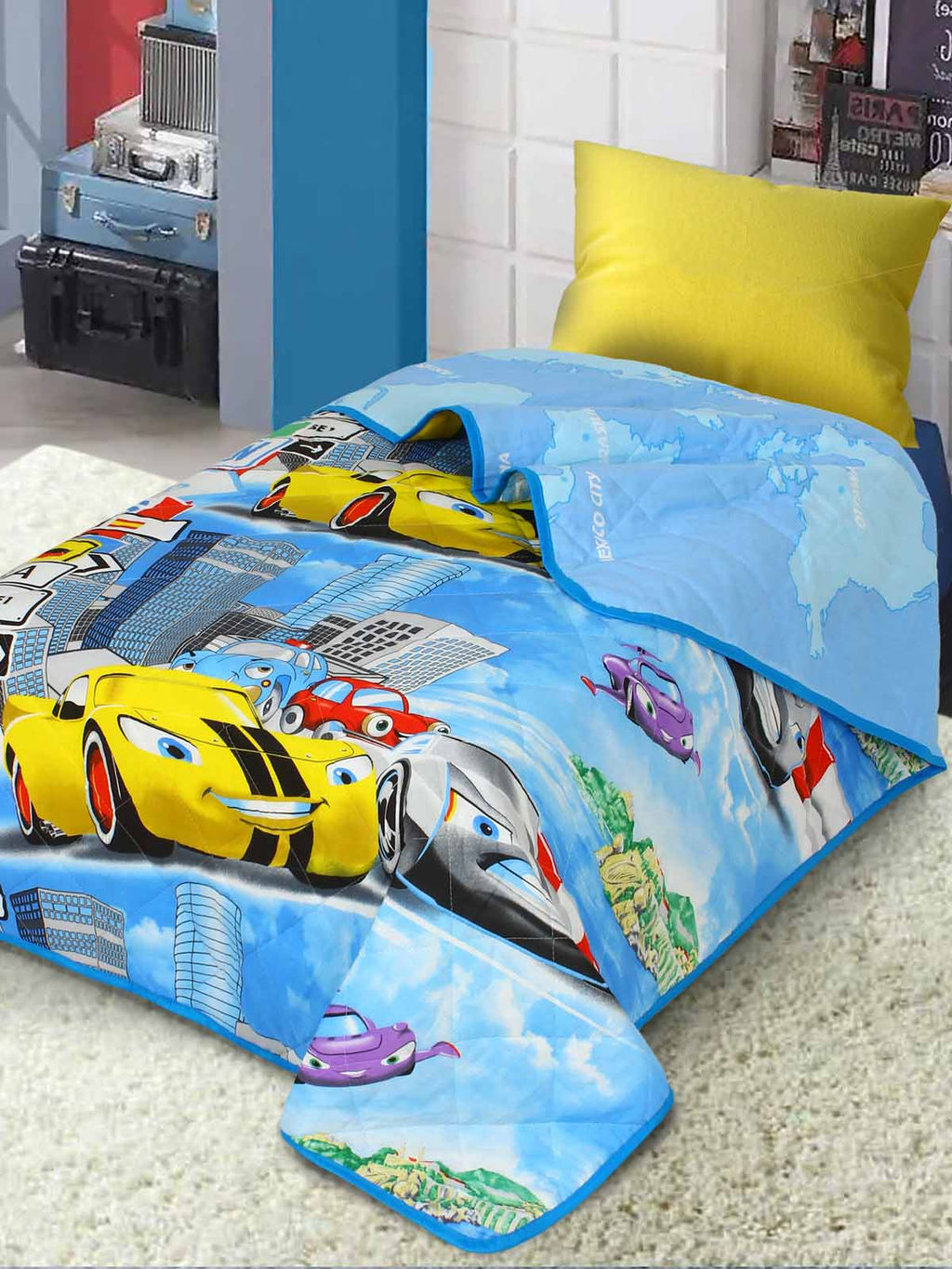 Покрывало детское из поплина - Суперкар 150х215