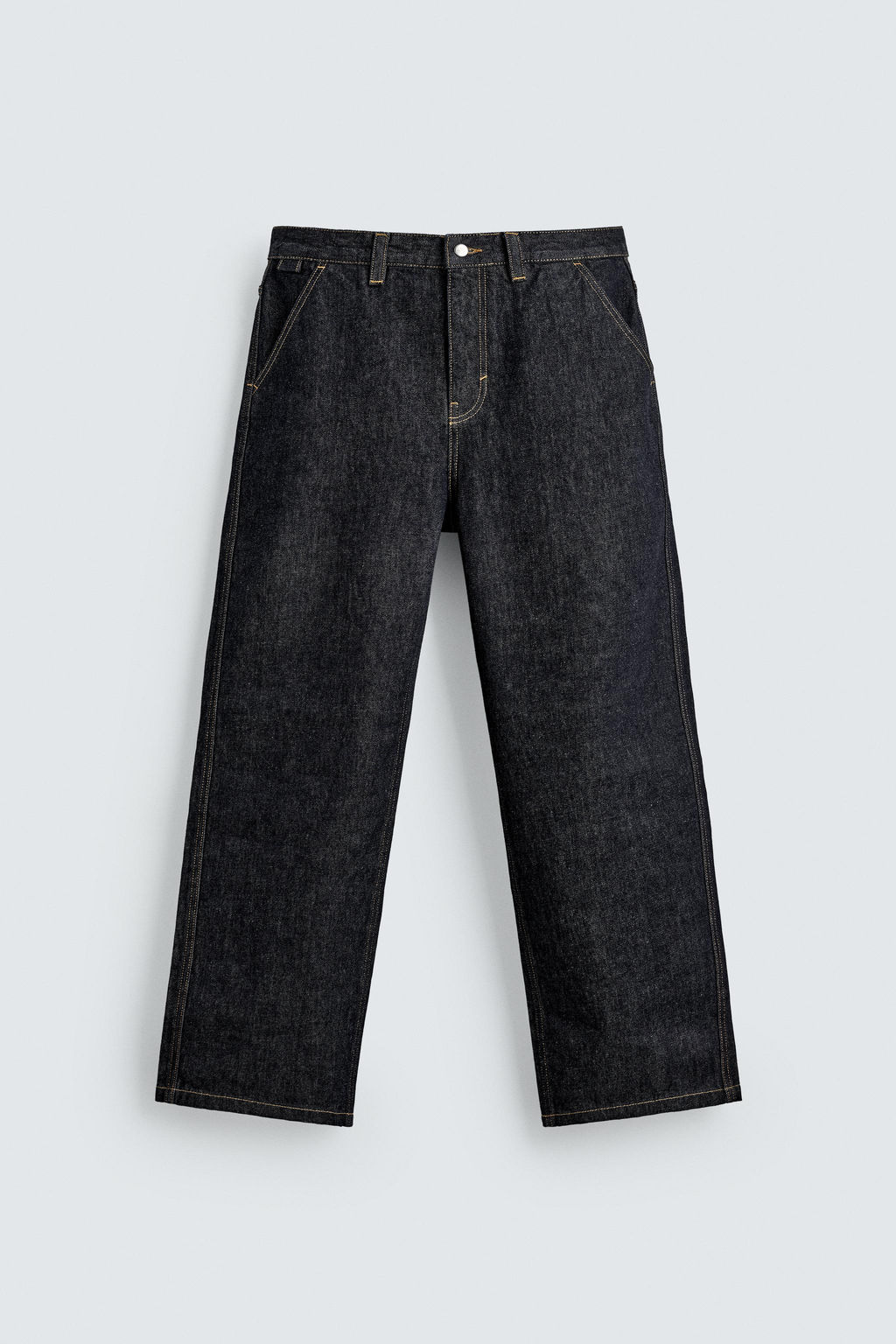 EMBROIDERED HEART DENIM CHINO TROUSERS - Zara фото 9