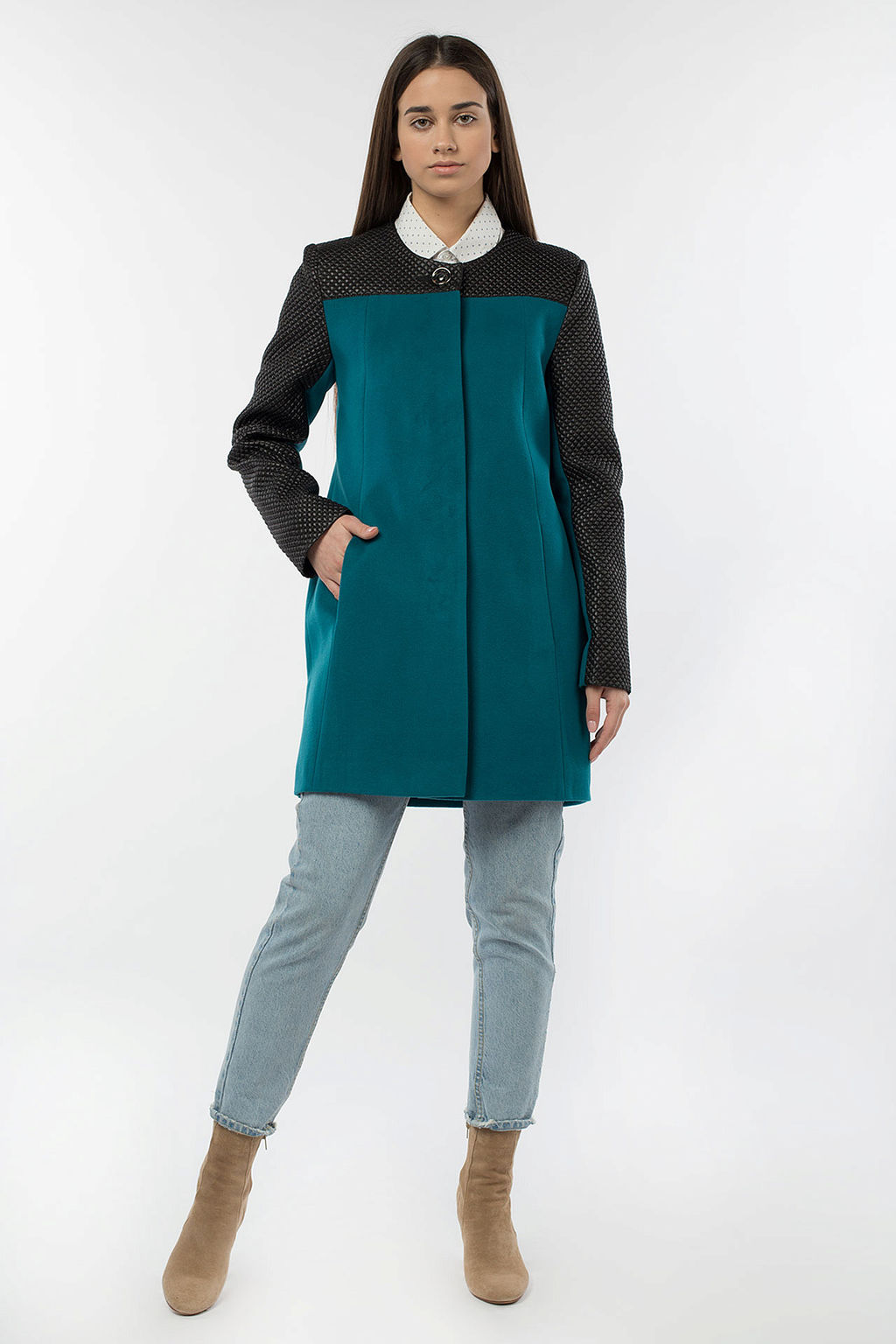 13-1056 Пальто женское демисезонное