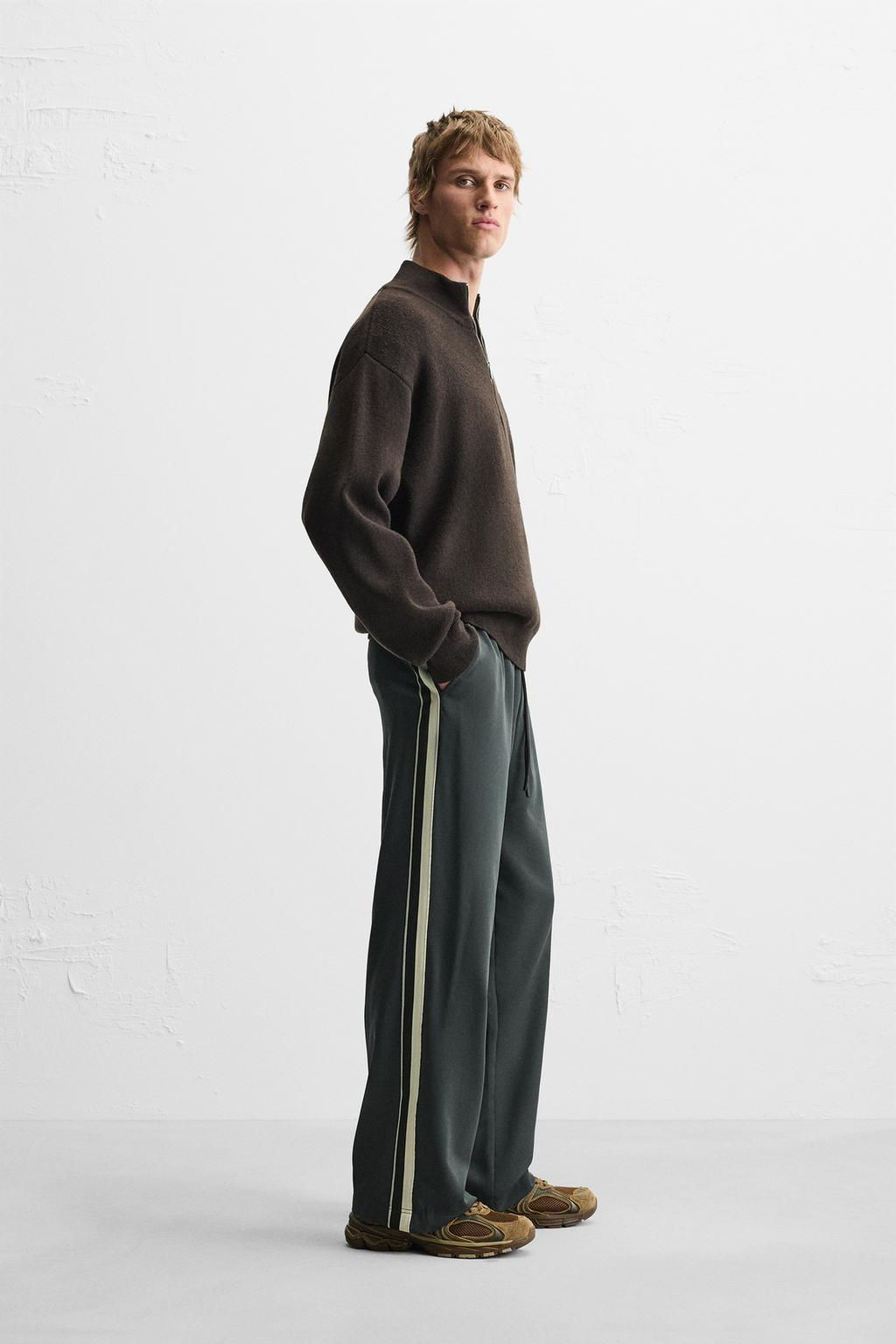 TECHNICAL TROUSERS WITH SIDE PANEL - Zara фото 9