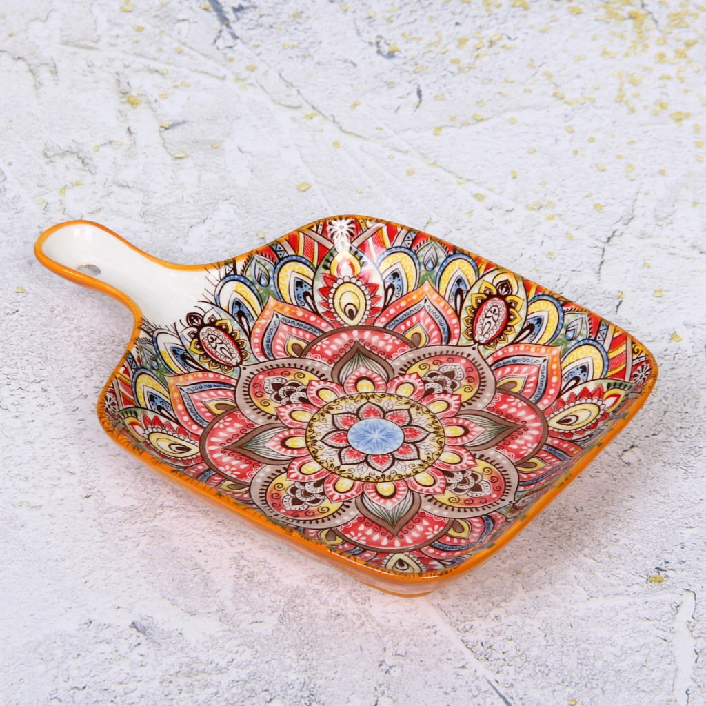 Форма керамическая для запекания "Марракеш" оранж 23*16*3,5см