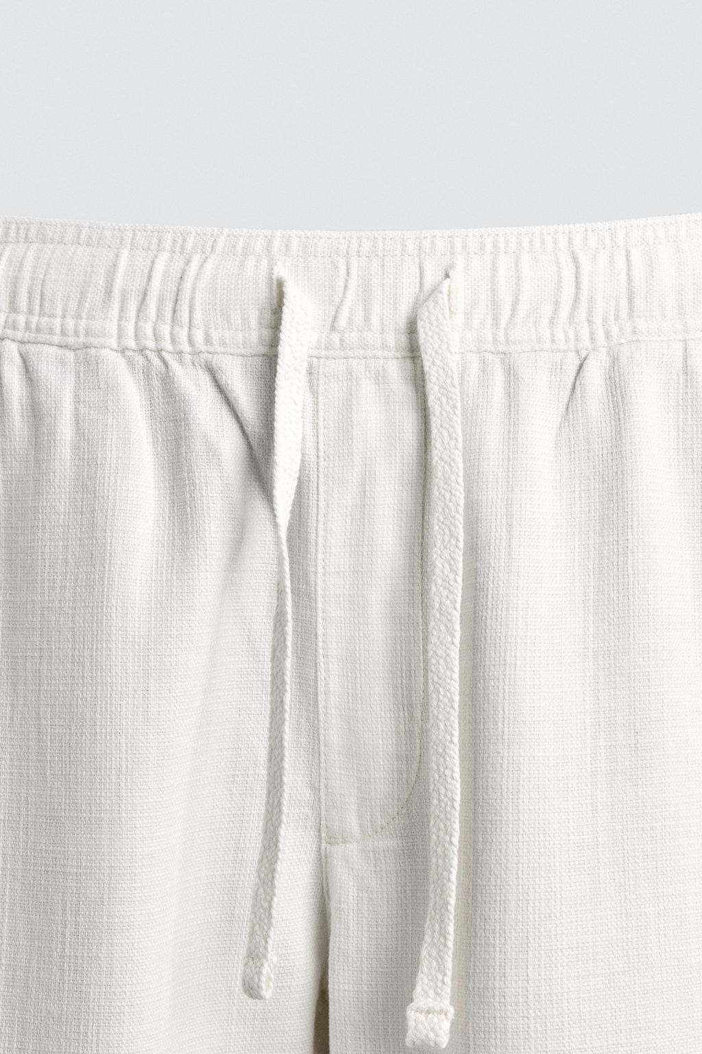 PANTAL?N RELAXED FIT ESTRUCTURA / Blanco roto