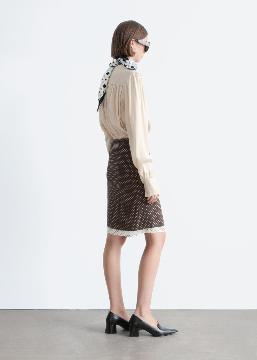 Falda lencera hasta la rodilla - H&m фото 3
