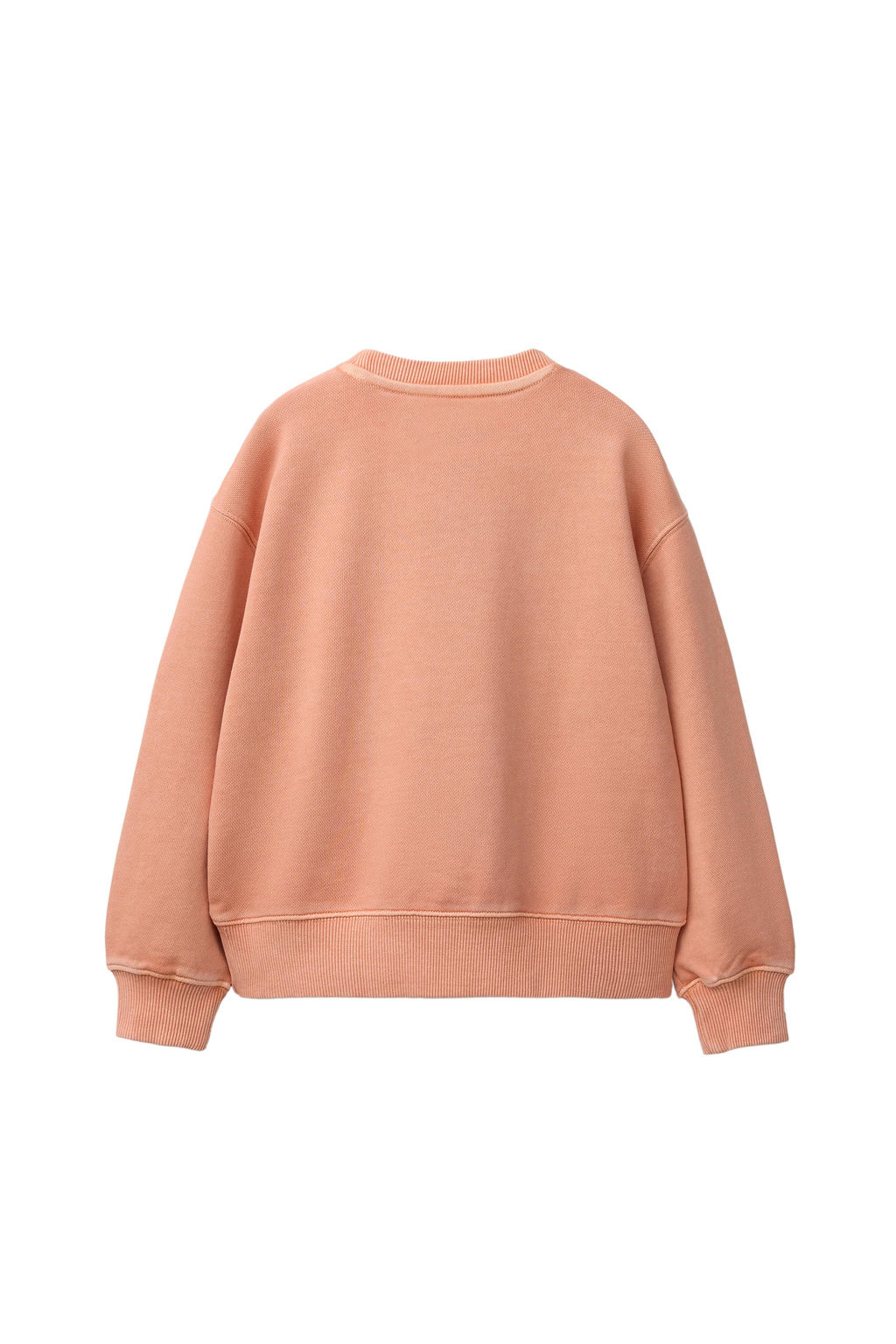 SUDADERA LISA GARMENT DYE / Naranja - Zara фото 3