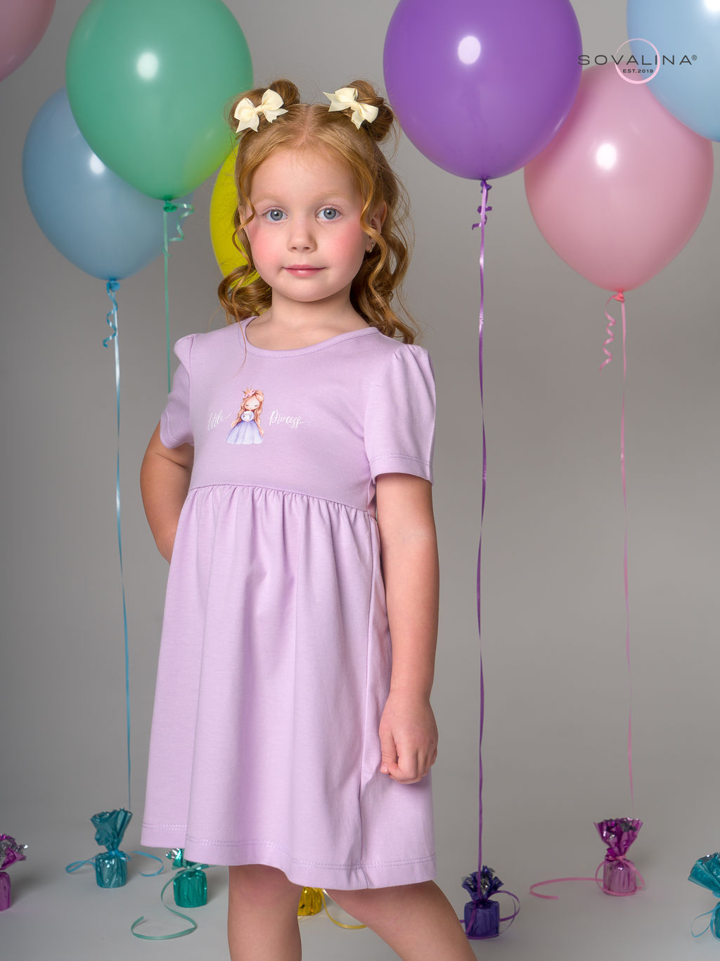 Платье Аленка к/р SG сирень Princess Л - Sovalina фото 13