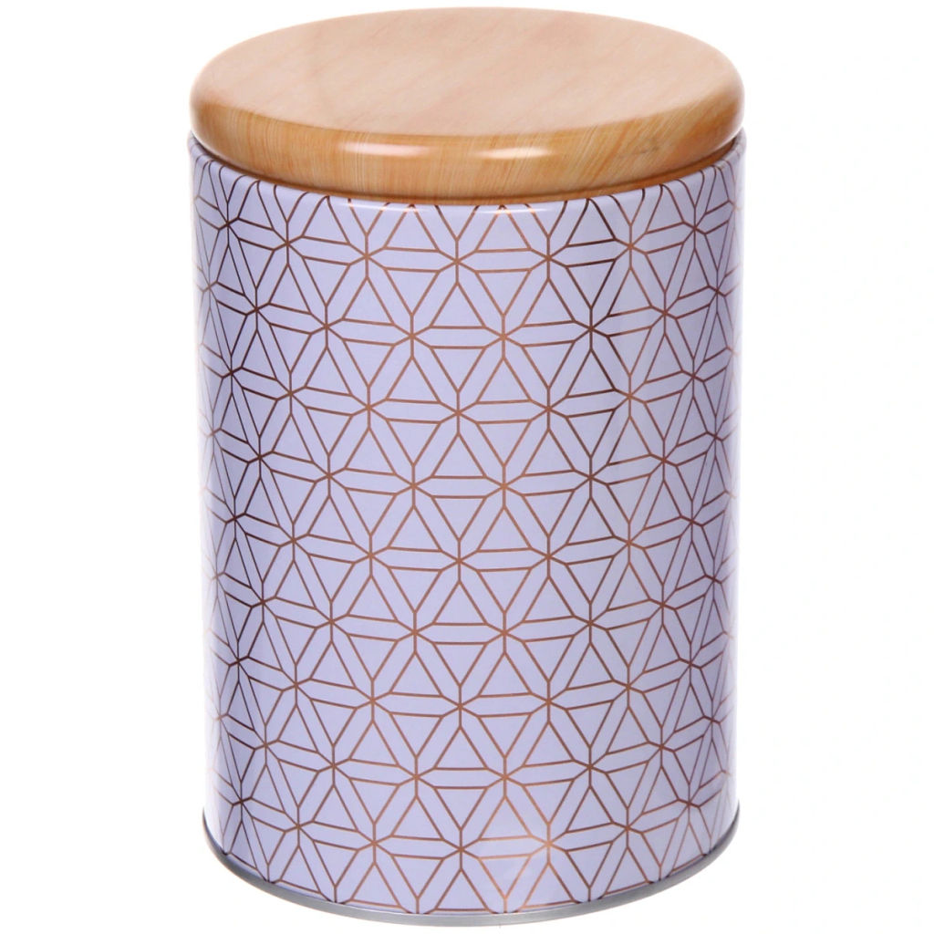 Цена за 2 шт. Банка для продуктов металлическая "Фантазия" 1300мл 11*15см