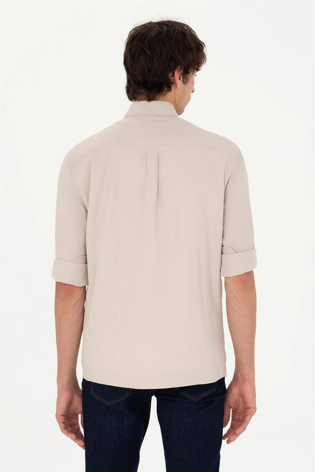 U. S. Polo Assn / Мужская рубашка с длинным рукавом Stone - U.s. polo assn фото 5