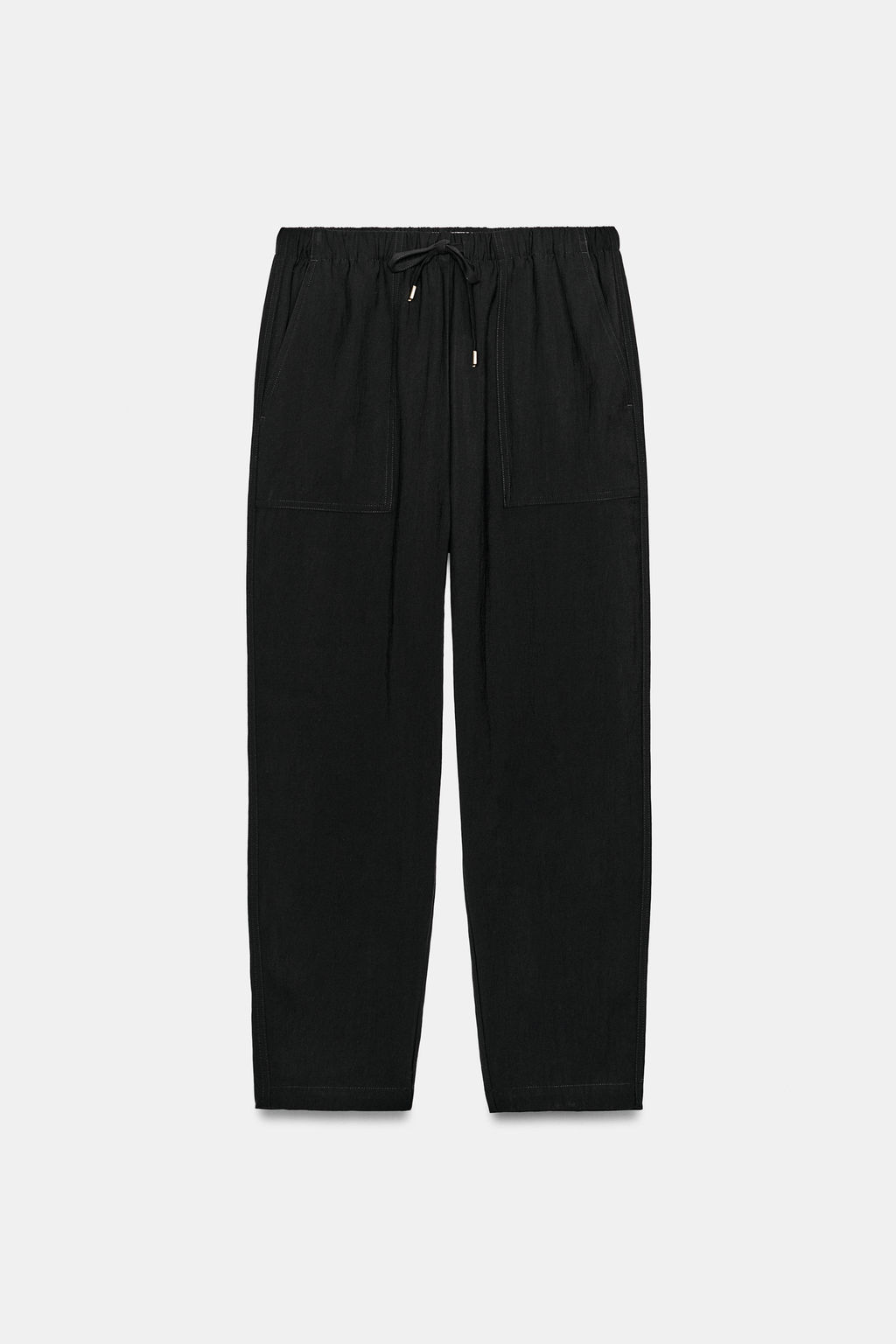 PANTAL?N CINTURA EL?STICA / Negro - Zara фото 7