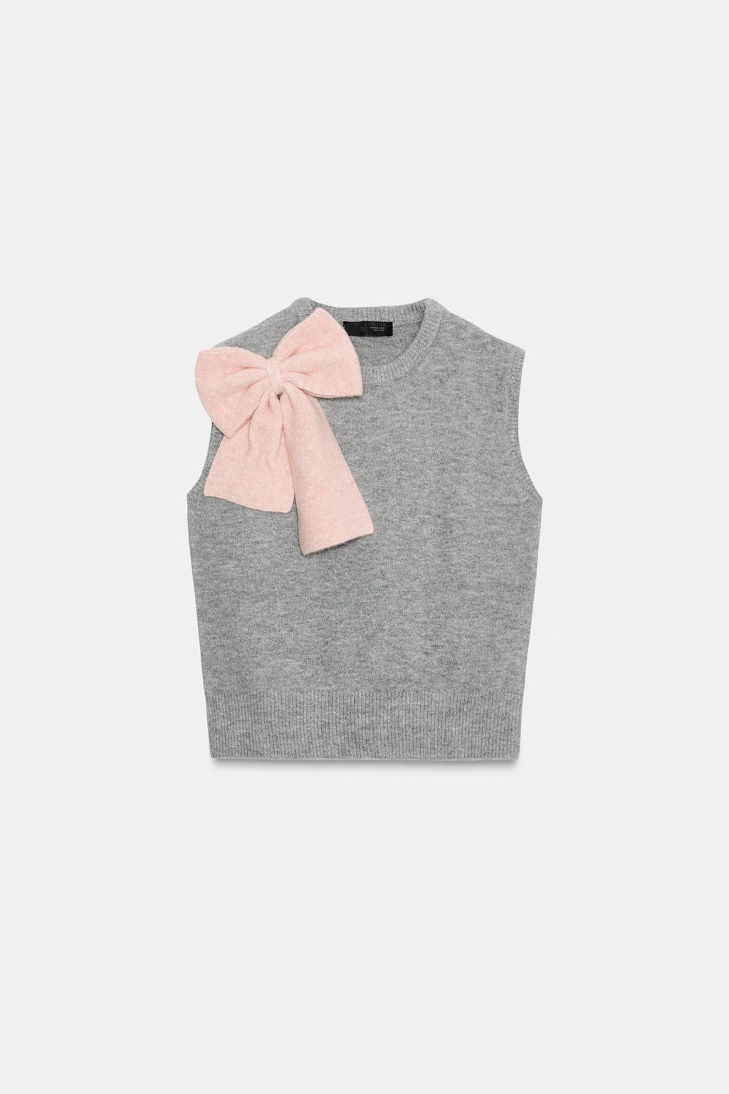 KNIT VEST TOP WITH BOW - Zara фото 3