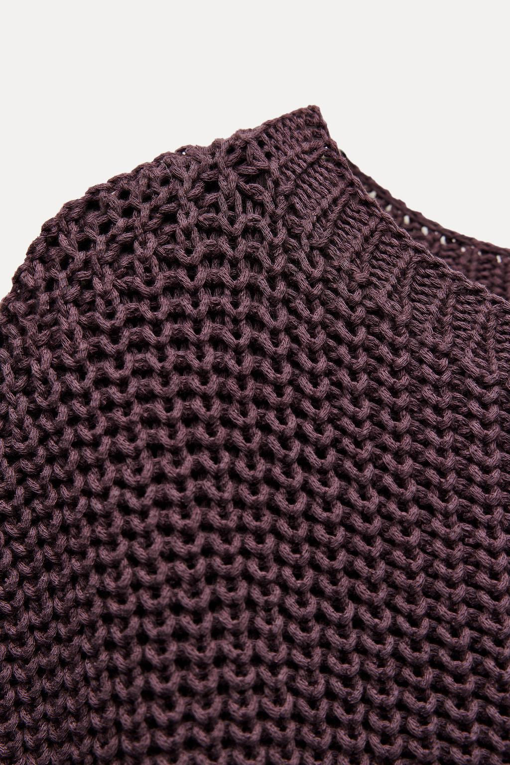 CHUNKY KNIT TOP - Zara фото 5