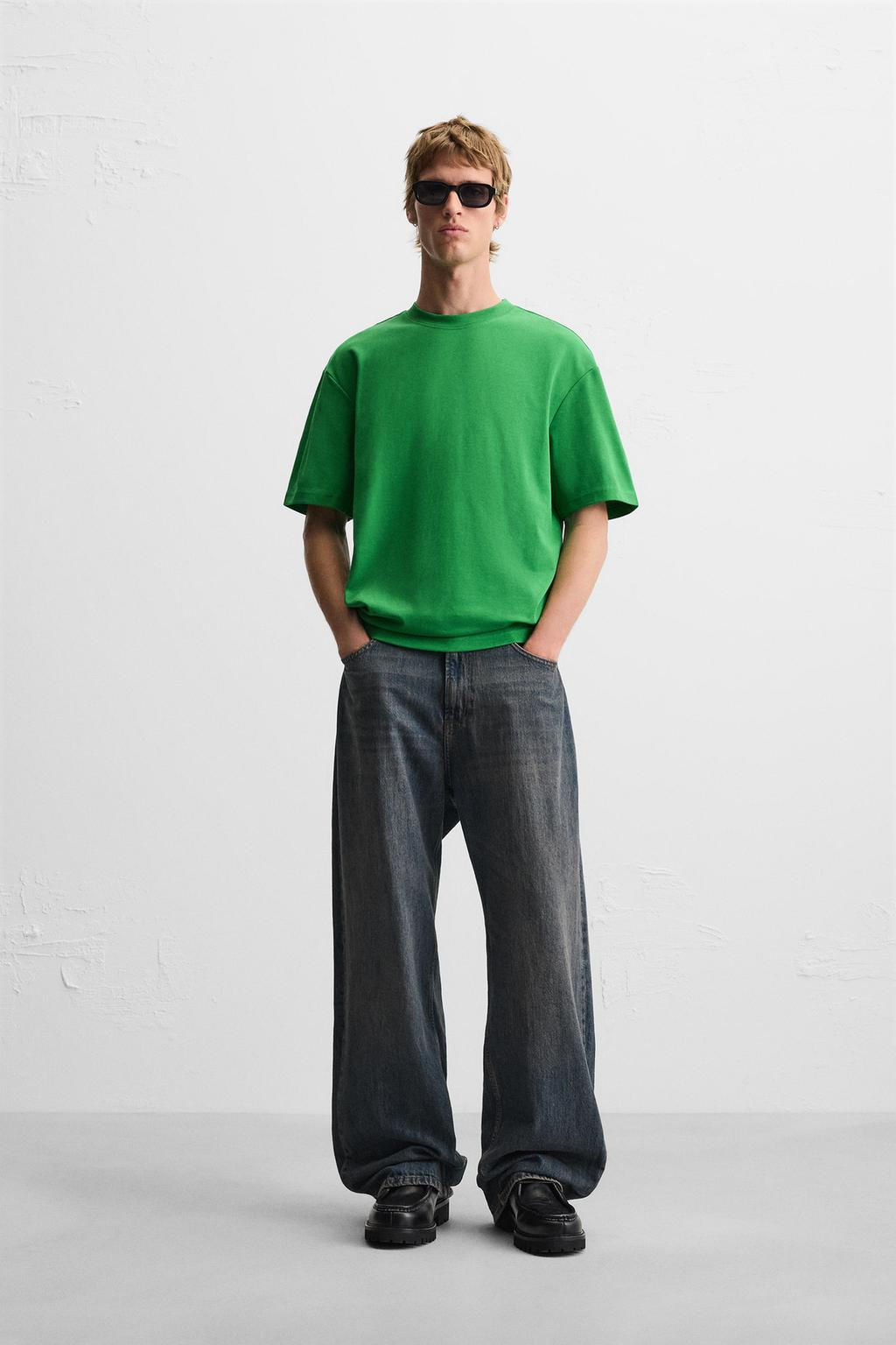 BASIC REGULAR FIT T-SHIRT - Zara фото 63