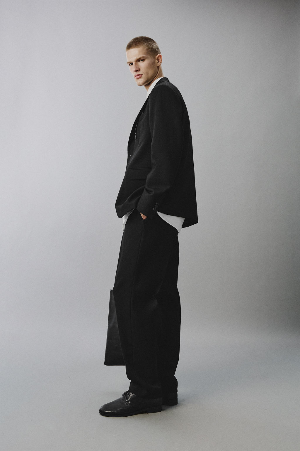 BLAZER TRAJE 100% LANA / Negro - Zara фото 4