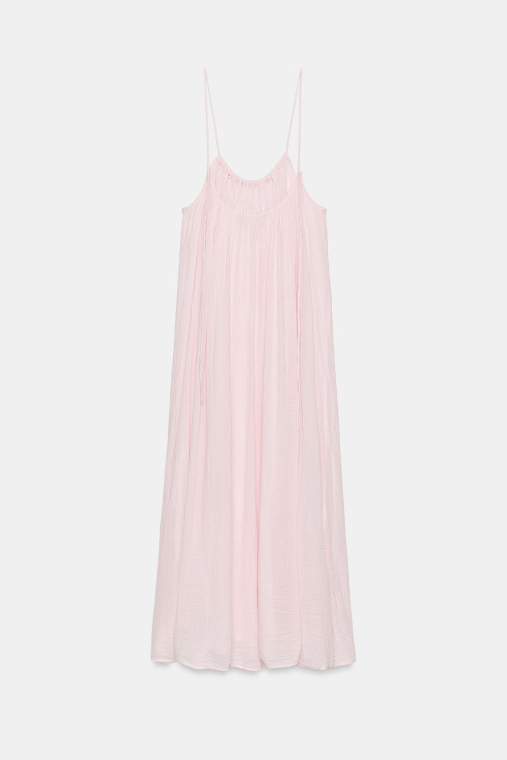 VESTIDO MIDI GASA VOLUMEN / Chicle - Zara фото 5