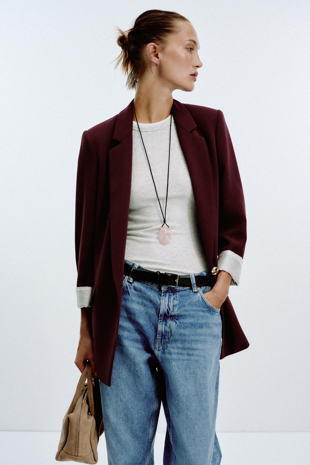 PRINTED CUFF BLAZER - Zara фото 2