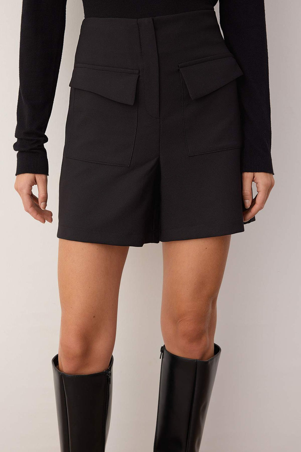 Siyah Cep Detayl? City Boy Sort & Bermuda TWOAW26SR00023 - Trendyolmilla фото 3